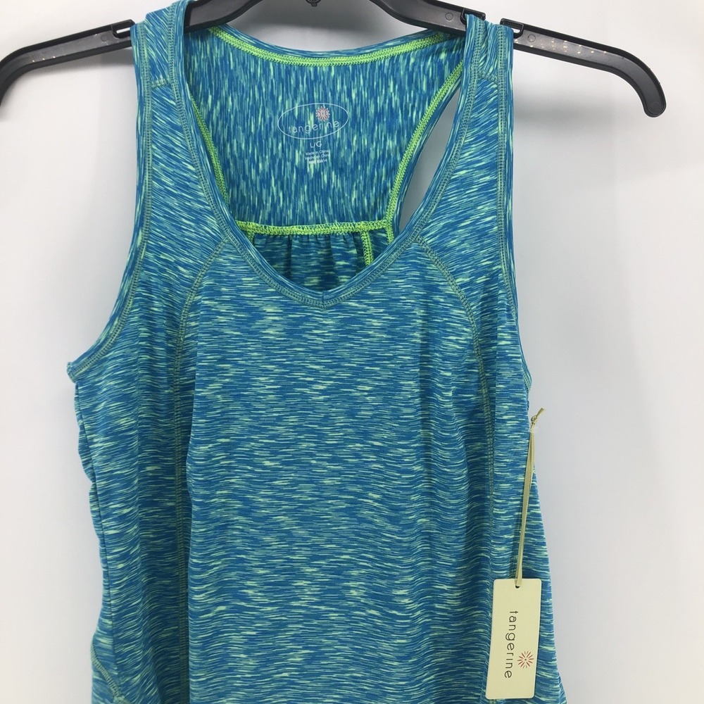 NWT Tangerine Womens Tank Top Shirt L Large Stretch Casual Comfort Soft Athletic
